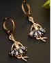 Picture of Alluring Rose Gold Black Earrings