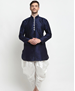 Picture of Shapely Navy Blue Kurtas