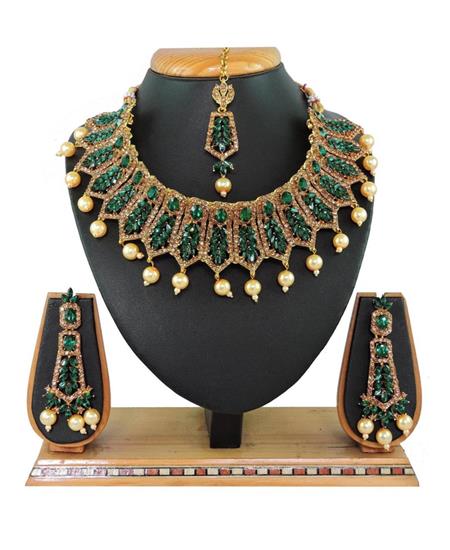 Picture of Exquisite Green Necklace Set