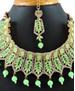 Picture of Graceful Pista Necklace Set