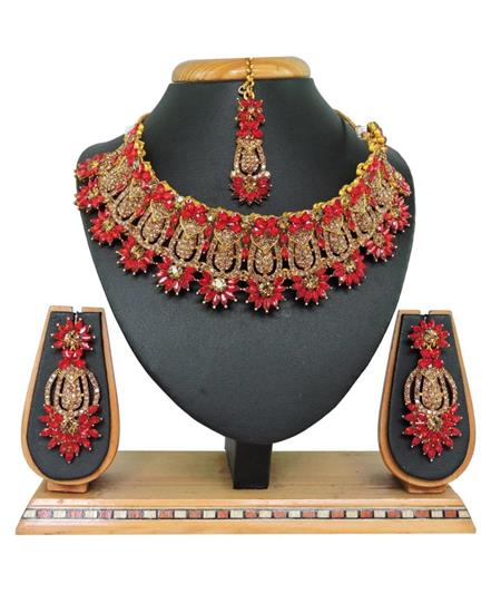 Picture of Graceful Red Necklace Set