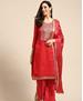 Picture of Fascinating Red Straight Cut Salwar Kameez