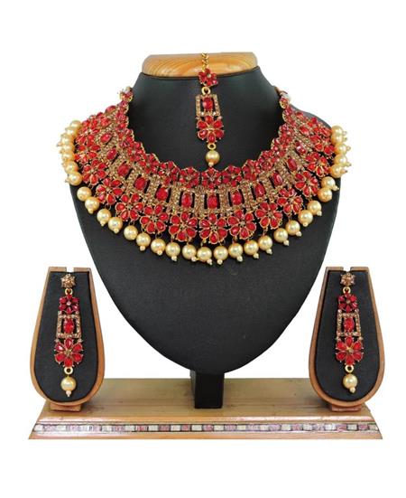 Picture of Stunning Red Necklace Set