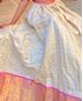 Picture of Statuesque Cream+pink Party Wear Gown
