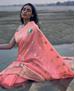 Picture of Resplendent Peach Pink Casual Saree
