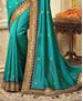 Picture of Elegant Turquoise Casual Saree