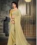 Picture of Excellent Light Golden Casual Saree