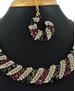 Picture of Taking Maroon & Green Necklace Set