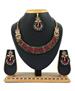 Picture of Radiant Maroon & Green Necklace Set