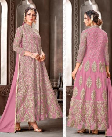 Picture of Admirable Light Pink Straight Cut Salwar Kameez