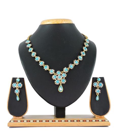 Picture of Beautiful Firozi Necklace Set