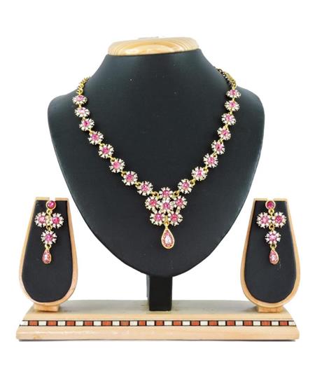 Picture of Classy Pink Necklace Set