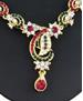 Picture of Fine Maroon & Green Necklace Set
