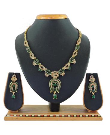 Picture of Ravishing Green Necklace Set