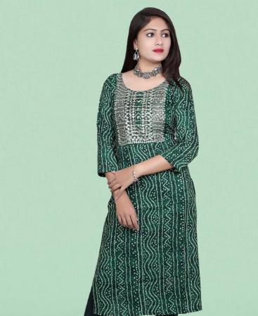 Picture of Statuesque Green Kurtis & Tunic