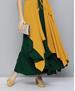 Picture of Lovely Green With Yellow Readymade Gown