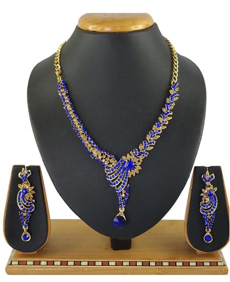 Picture of Fascinating Blue Necklace Set