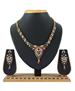 Picture of Delightful Maroon & Green Necklace Set