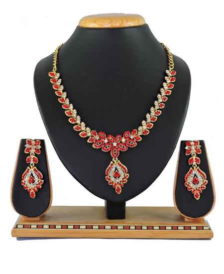 Picture of Pleasing Red Necklace Set
