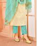 Picture of Lovely Cream Straight Cut Salwar Kameez
