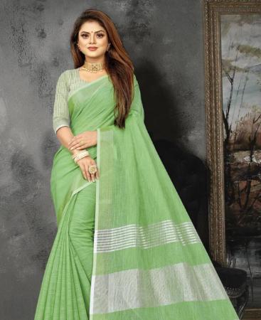 Picture of Good Looking Light Green Casual Saree