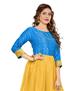 Picture of Comely Sky+yellow Readymade Gown