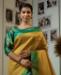 Picture of Good Looking Yellow Silk Saree