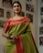 Picture of Bewitching Green Silk Saree