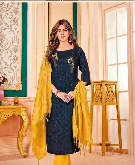 Picture of Comely Blue Readymade Salwar Kameez
