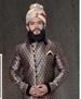 Picture of Well Formed Navy Blue Sherwani