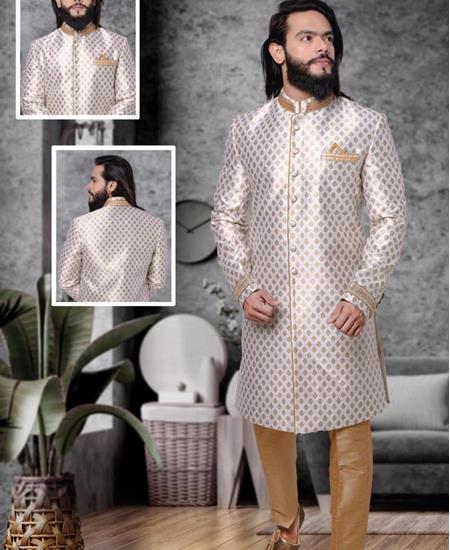 Picture of Admirable Off White Sherwani