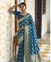 Picture of Comely Ocean Blue Casual Saree