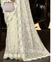 Picture of Beautiful White Silk Saree