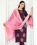 Picture of Appealing Wine Readymade Salwar Kameez