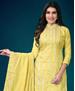 Picture of Lovely Yellow Straight Cut Salwar Kameez