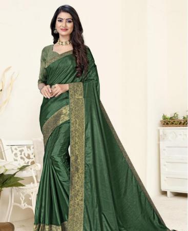 Picture of Magnificent Green Casual Saree