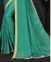 Picture of Pleasing Turquoise Green Casual Saree