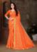 Picture of Magnificent Orange Casual Saree