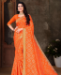 Picture of Magnificent Orange Casual Saree