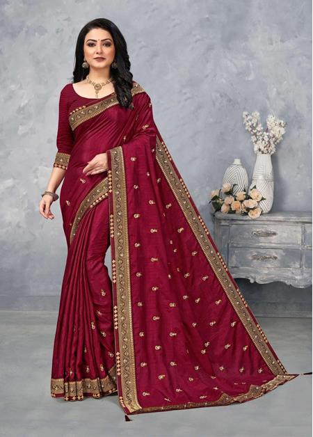 Picture of Statuesque Maroon Casual Saree