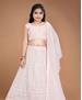 Picture of Comely Light Pink Kids Lehenga Choli