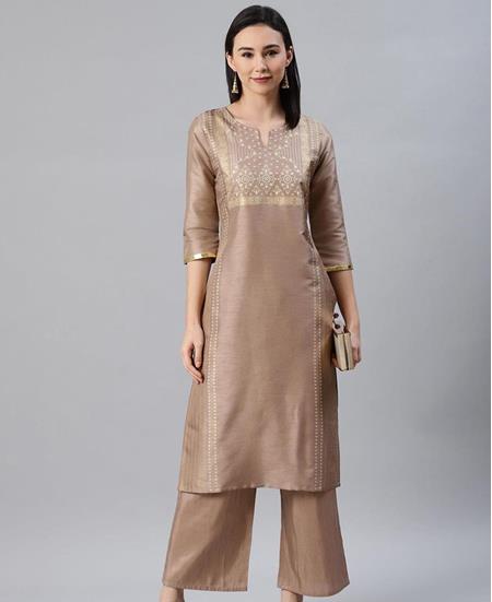 Picture of Enticing Brown Kurtis & Tunic