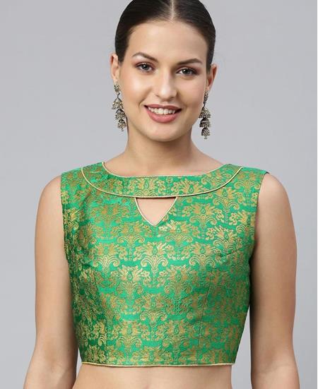 Picture of Well Formed Sea Green Designer Blouse