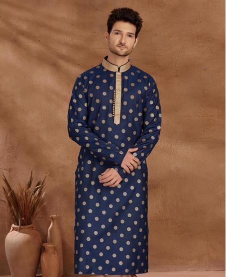 Picture of Admirable Navy Blue Kurtas