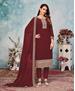 Picture of Grand Brown Straight Cut Salwar Kameez