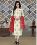 Picture of Charming White Straight Cut Salwar Kameez