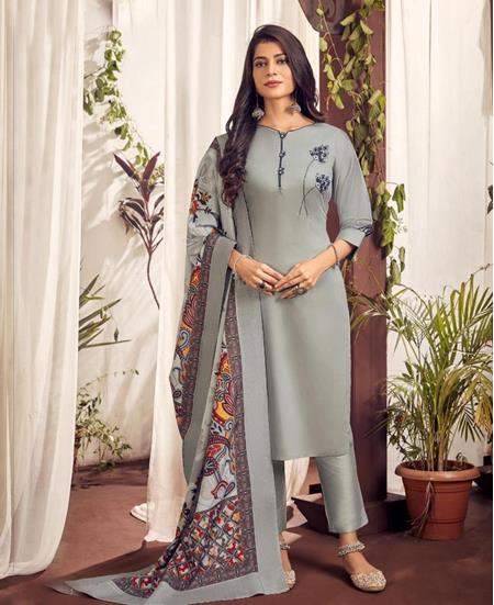 Picture of Charming Gray Readymade Salwar Kameez