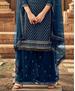 Picture of Statuesque Teal Straight Cut Salwar Kameez