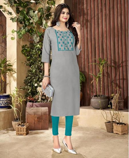Picture of Graceful Gray Kurtis & Tunic