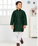 Picture of Exquisite Green Kids Kurta Pyjama